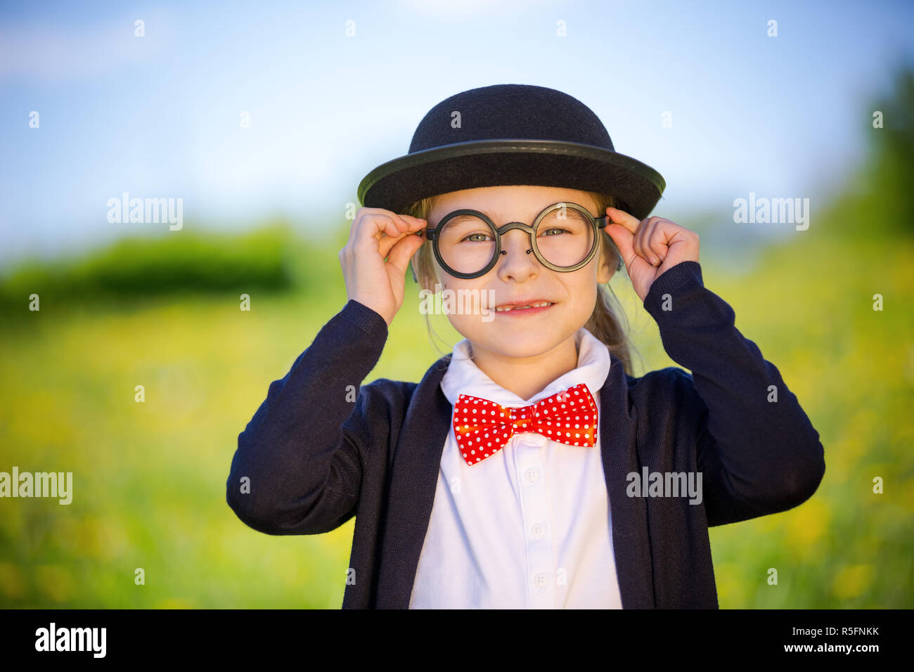 Child in bowler hat hi-res stock photography and images - Alamy
