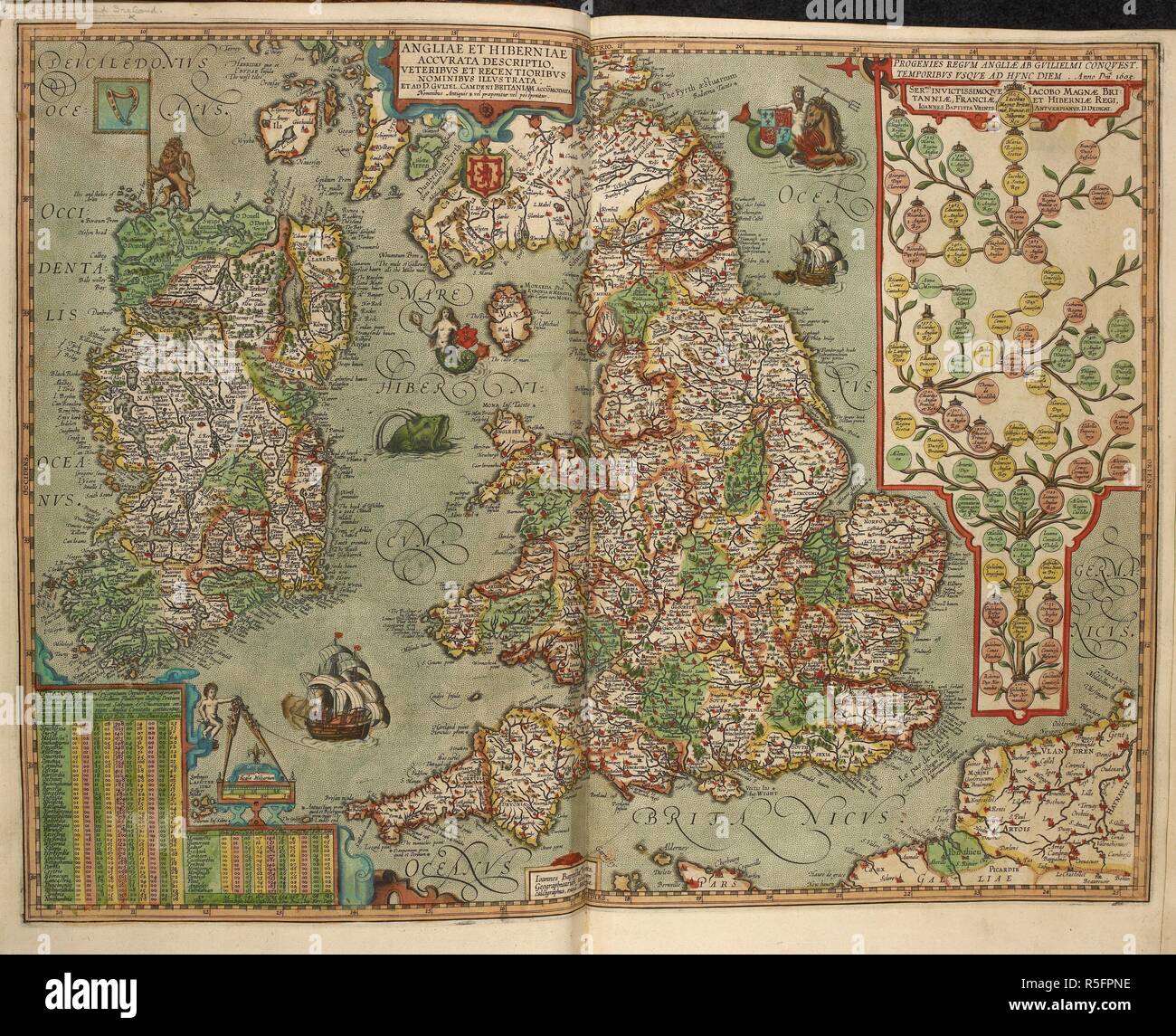 Angliae et hiberniae accurata descriptio hi-res stock photography and ...