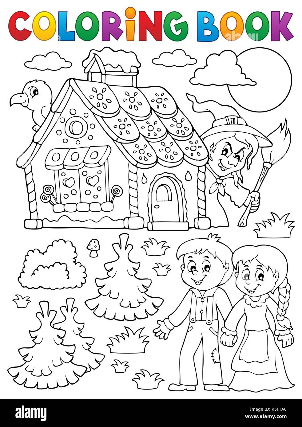 Hansel And Gretel Witch Illustration Stock Photos & Hansel And Gretel
