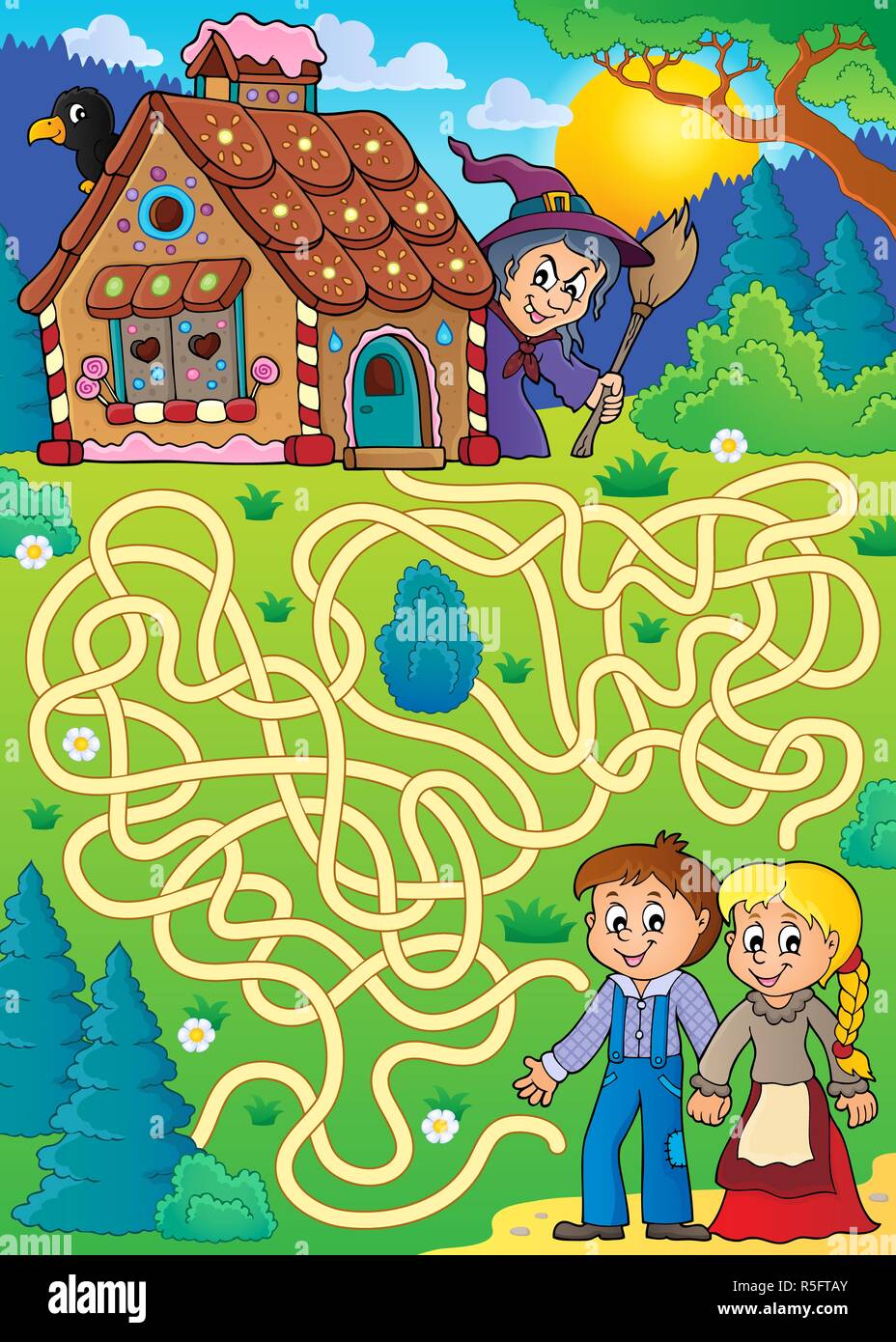 Hansel gretel drawing hi-res stock photography and images - Alamy