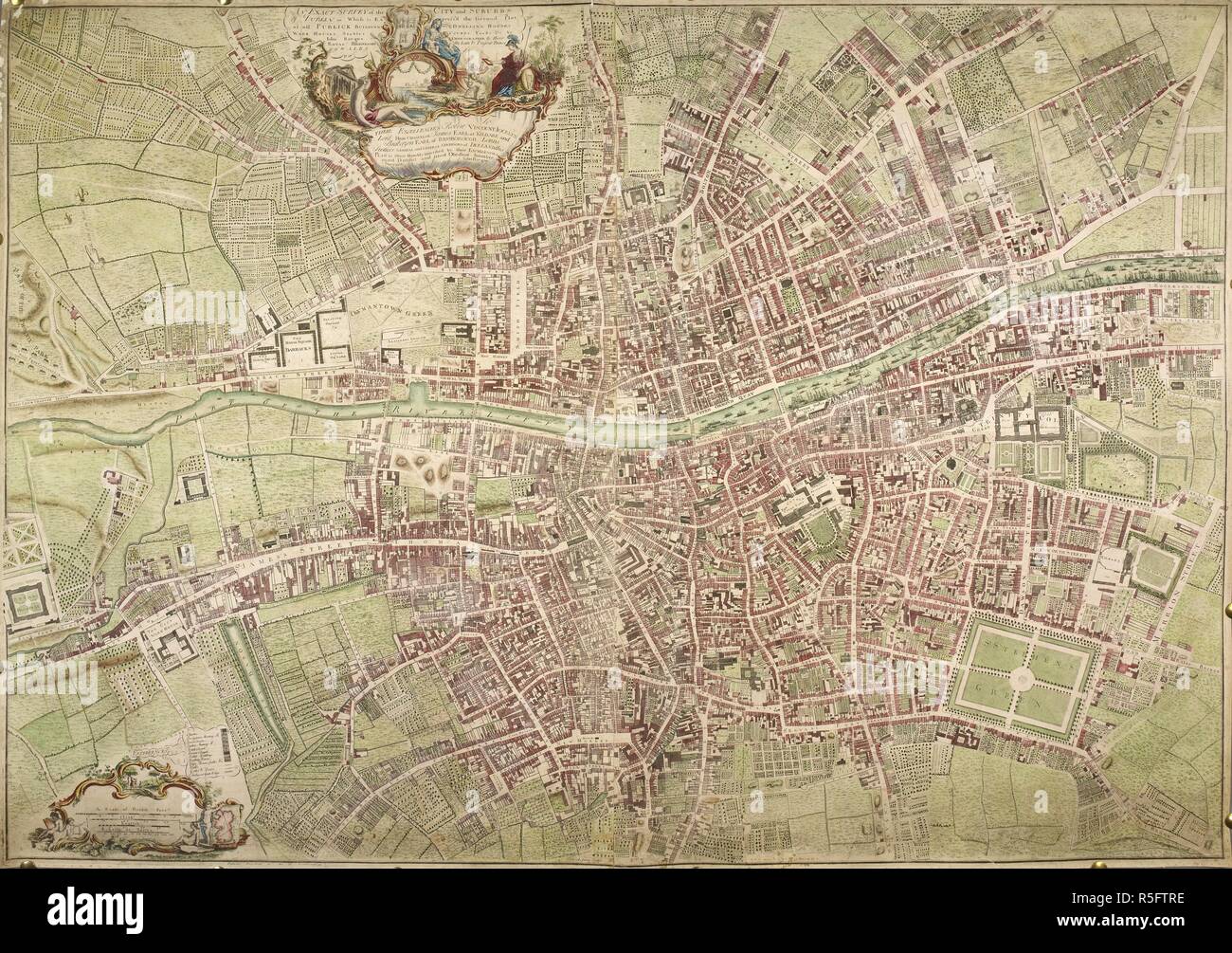Map Of Dublin City And Suburbs A Map Of Dublin. An Exact Survey Of The City And Suburbs Of Dublin ... By  Johyn Rocque ... A. Dury Sculpt. [Dublin] : J. Rocque, 1756. Source: Maps  K.top.53.13.A.11 Tab. End.