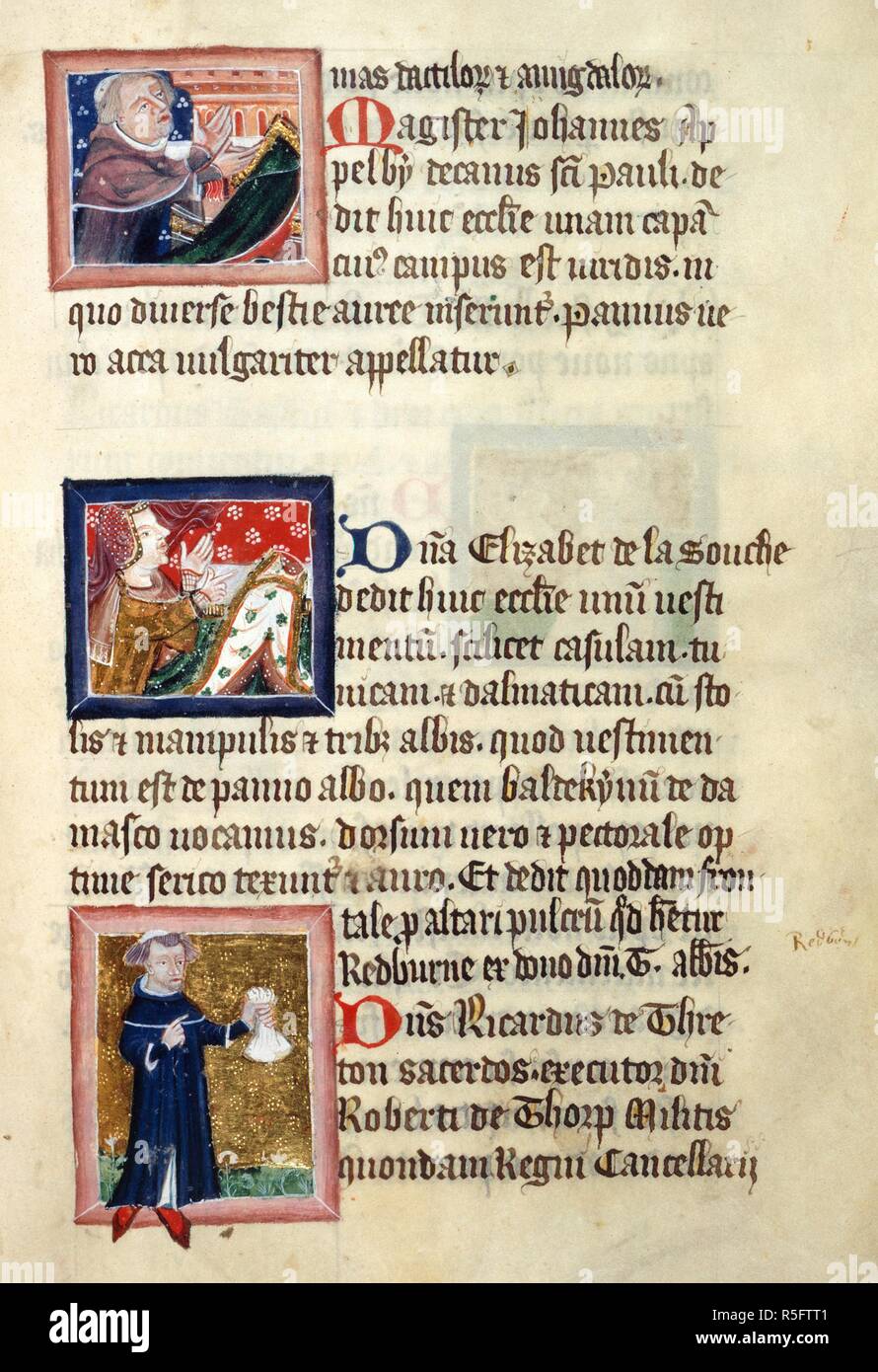 Benefactors of St Albans Abbey. Text, with portraits of John Pelby