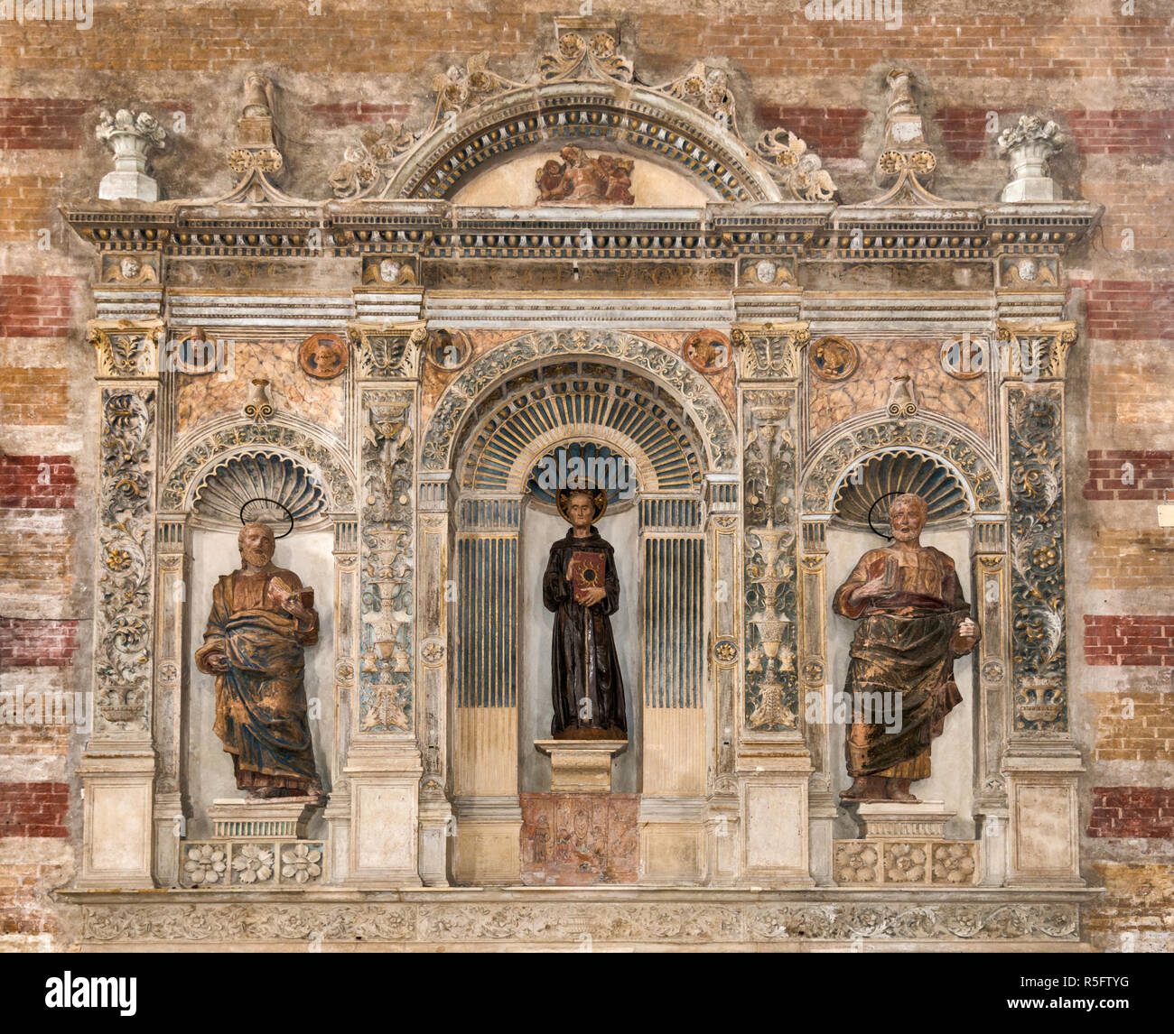 Side altar at Church of the Eremitani, Padua, Veneto, Italy Stock Photo