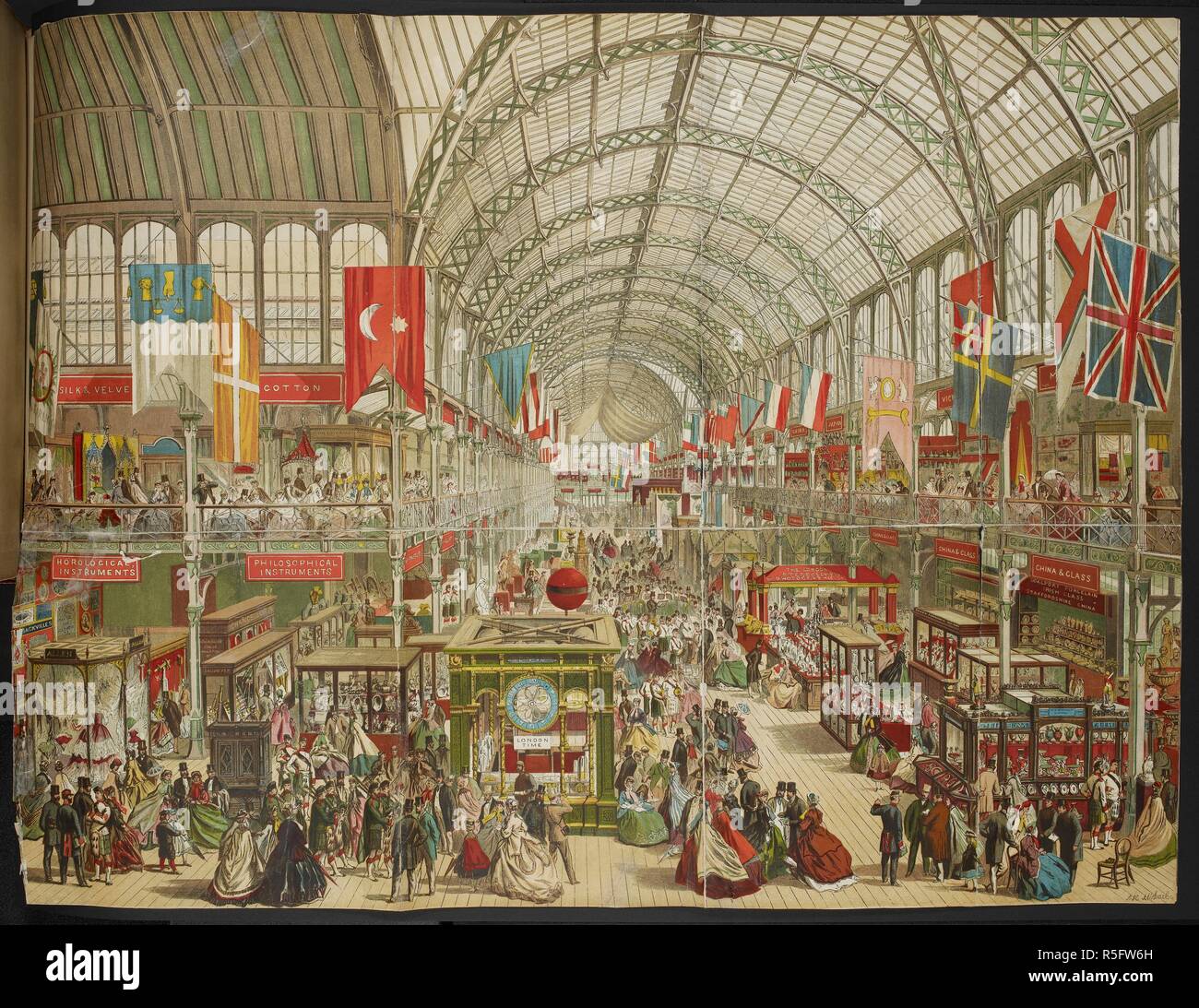 A view of the interior of the Exhibition Hall at the Dublin Exhibition