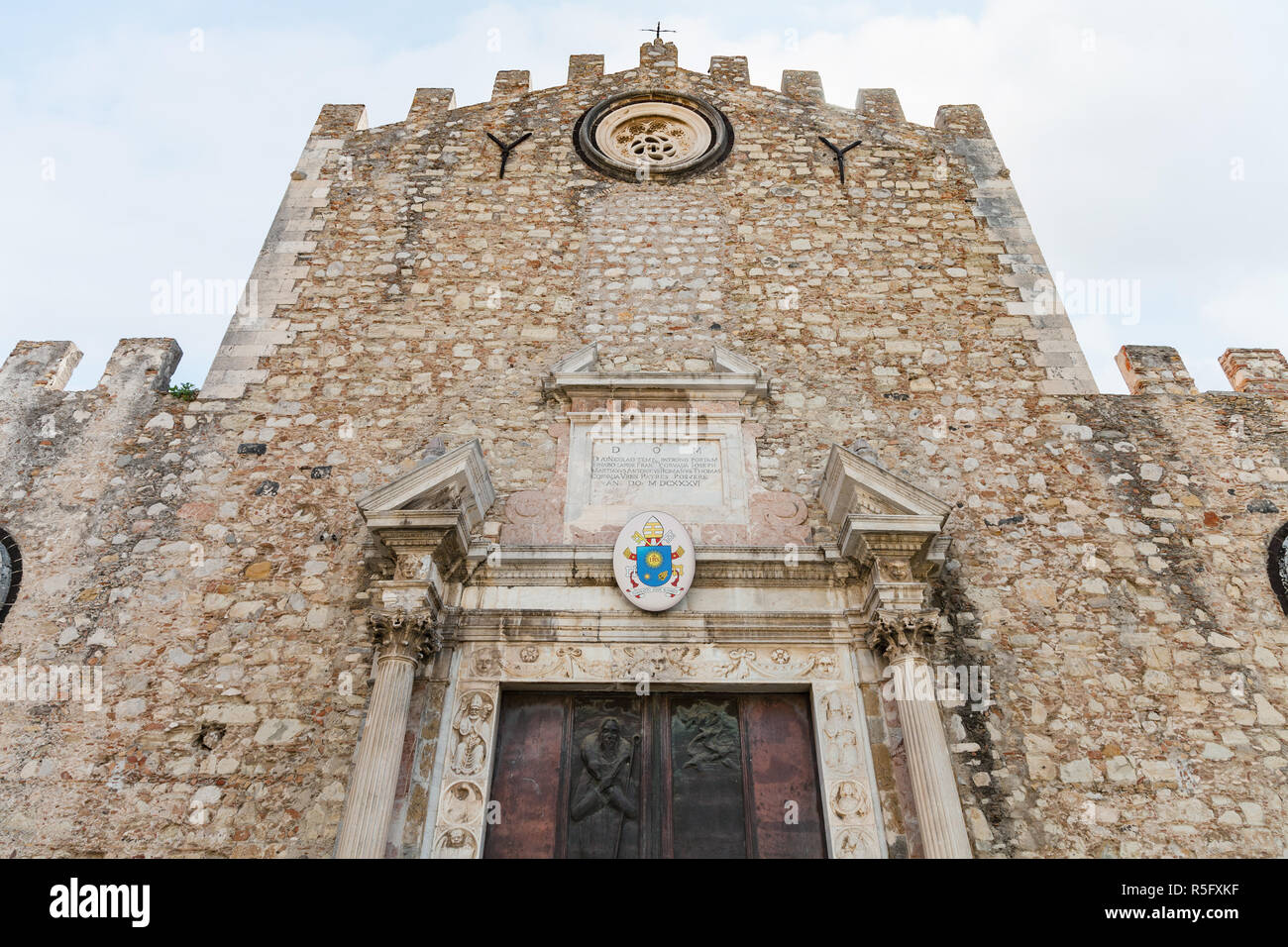 facade of Duomo di Taormina Stock Photo - Alamy