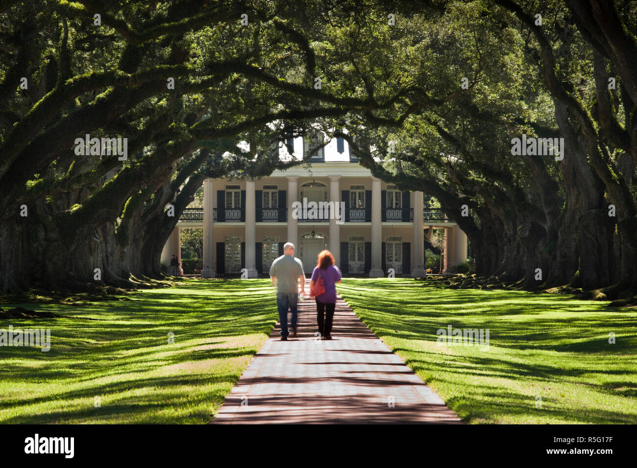 USA, Louisiana, Vacherie, Oak Alley Plantation, antibellum mansion
