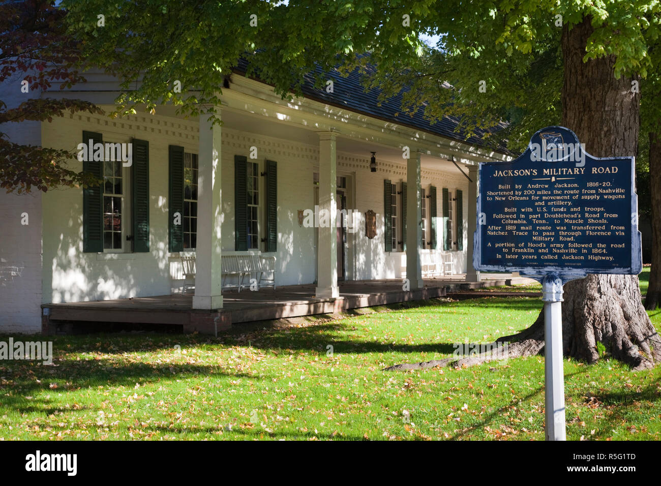 USA, Alabama, Muscle Shoals Area, Florence, Pope's Tavern Museum Stock