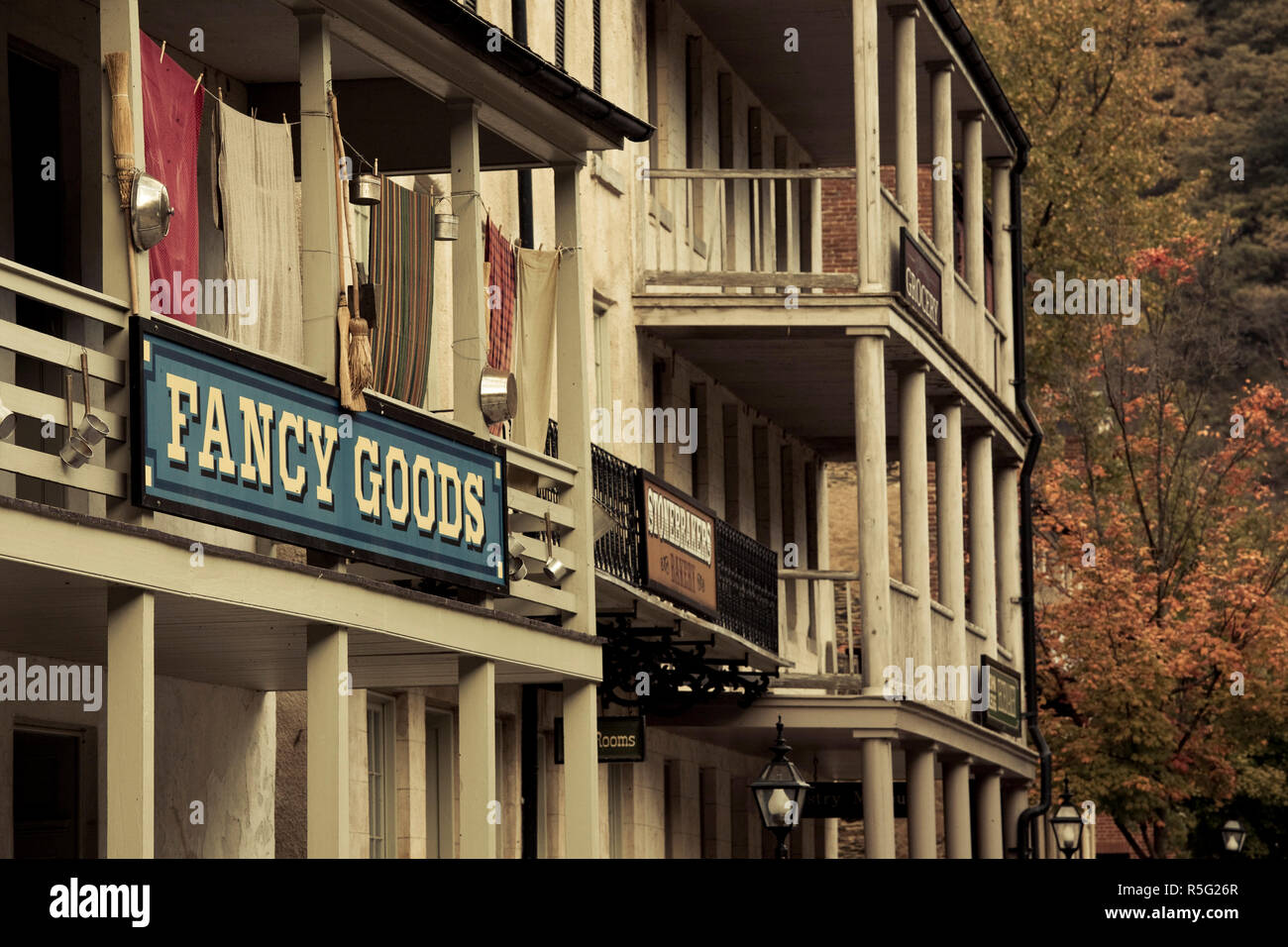 USA, West Virginia, Harpers Ferry, Harpers Ferry National Historic Park, Industry Museum, exterior Stock Photo