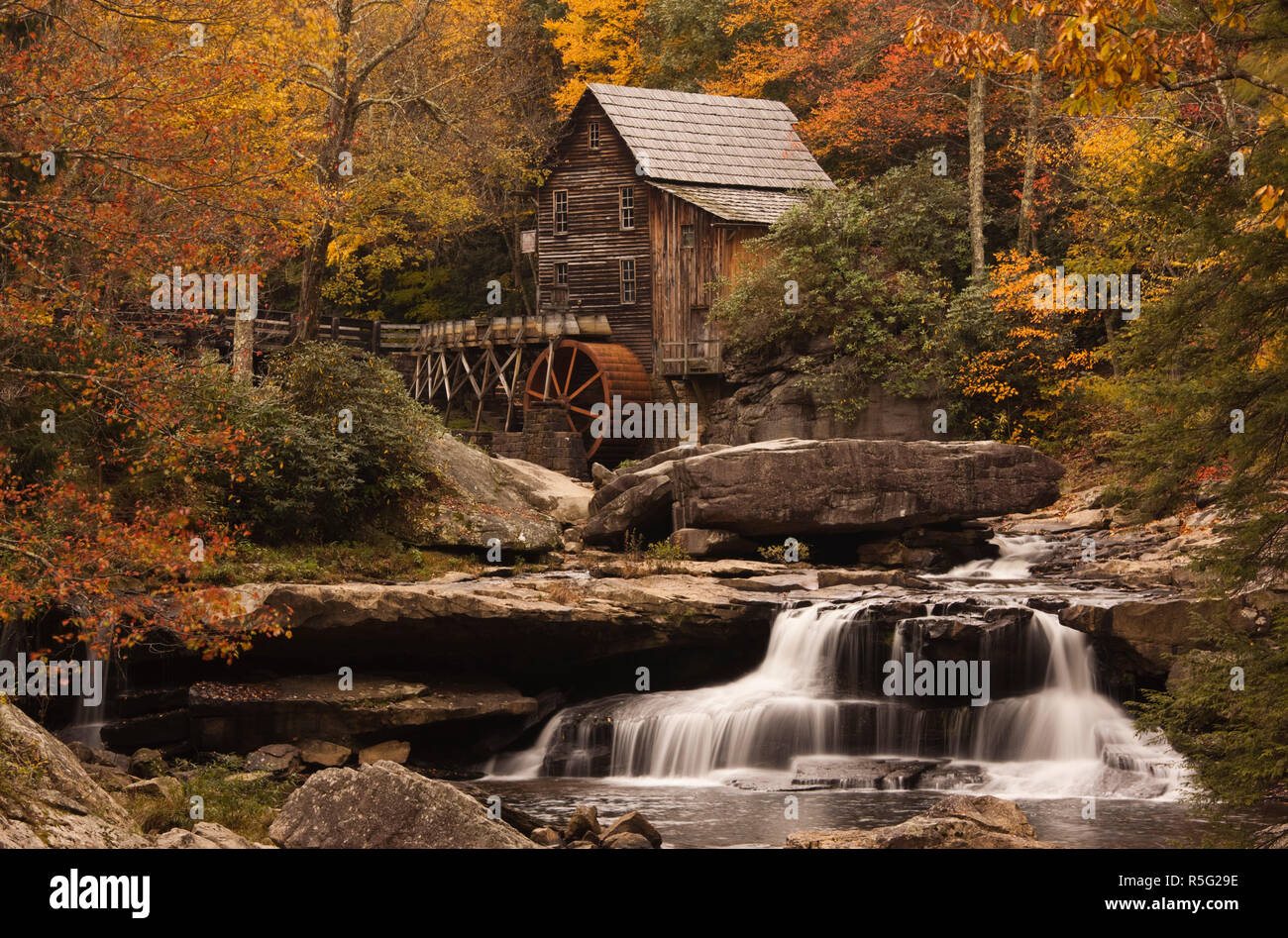 USA, West Virginia, Clifftop, Babcock State Park, The Glade Creek Grist