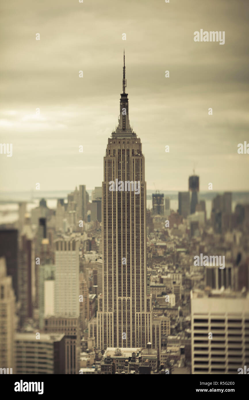 Empire State Building, Manhattan, New York City, USA Stock Photo