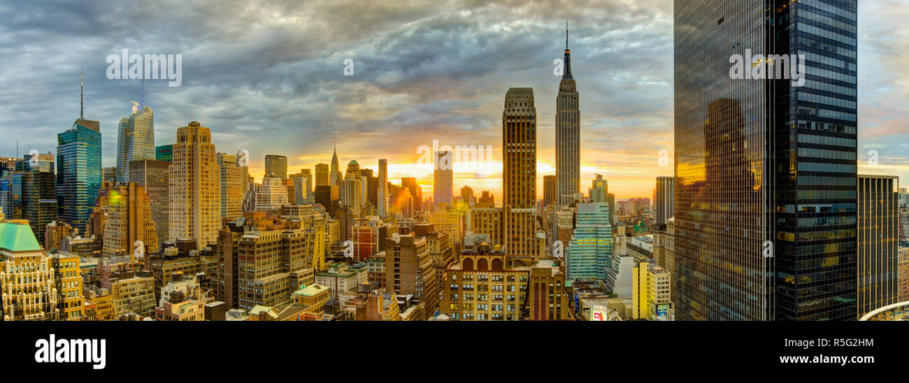 USA, New York, Manhattan, Midtown, including Empire State Building Stock Photo