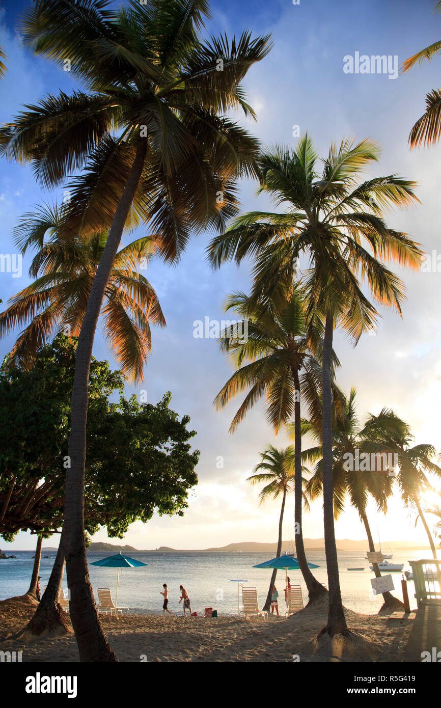Caribbean, US Virgin Islands, St. Thomas, Secret Harbour, Beach Resort Stock Photo