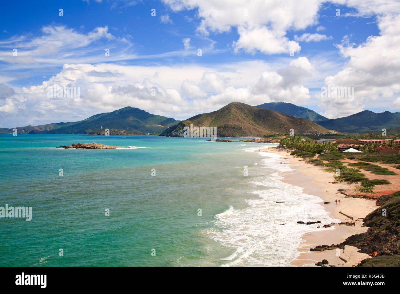 Venezuela, Nueva Esparta, Isla De Margarita - Margarita Island, Beach after Playa Caribe Stock Photo