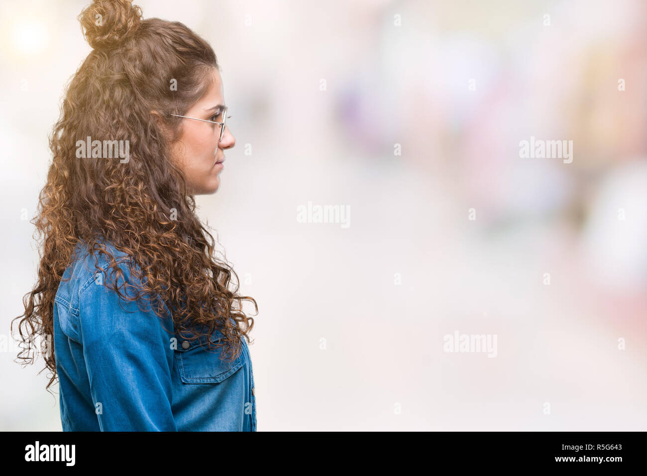 Woman Hair Bun Silhouette Stock Photos Woman Hair Bun Silhouette