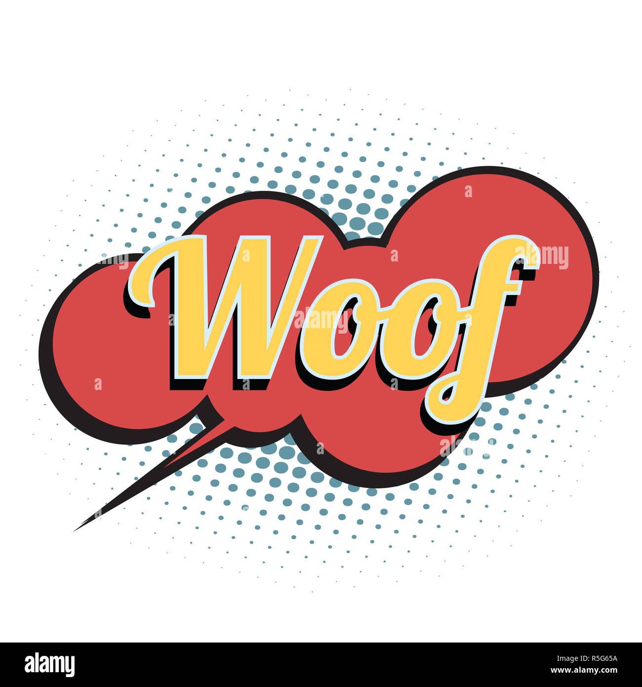 Woof Cut Out Stock Images & Pictures - Alamy