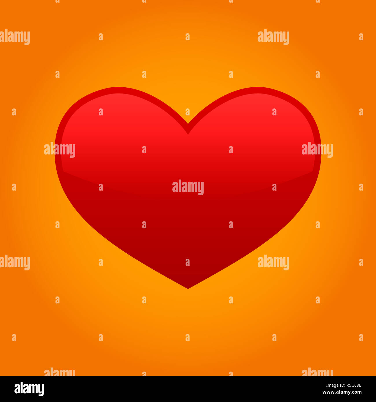 Red Vector Love Heart Stock Photo - Alamy