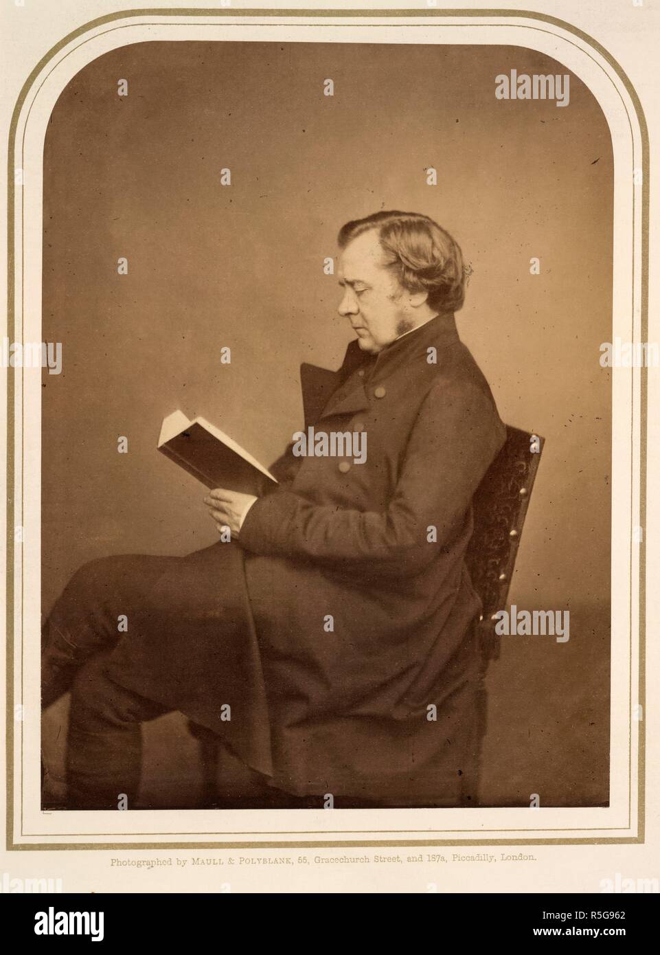 Samuel Wilberforce (1805-1873). Bishop of Oxford and of Winchester; son of William Wilberforce. Portrait. Photographic Portraits of Living Celebrities executed by Maull and Polyblank; with biographical notices by E. W. [and others]. London, 1856-1859. Source: 10804.f.6. Language: English. Stock Photo