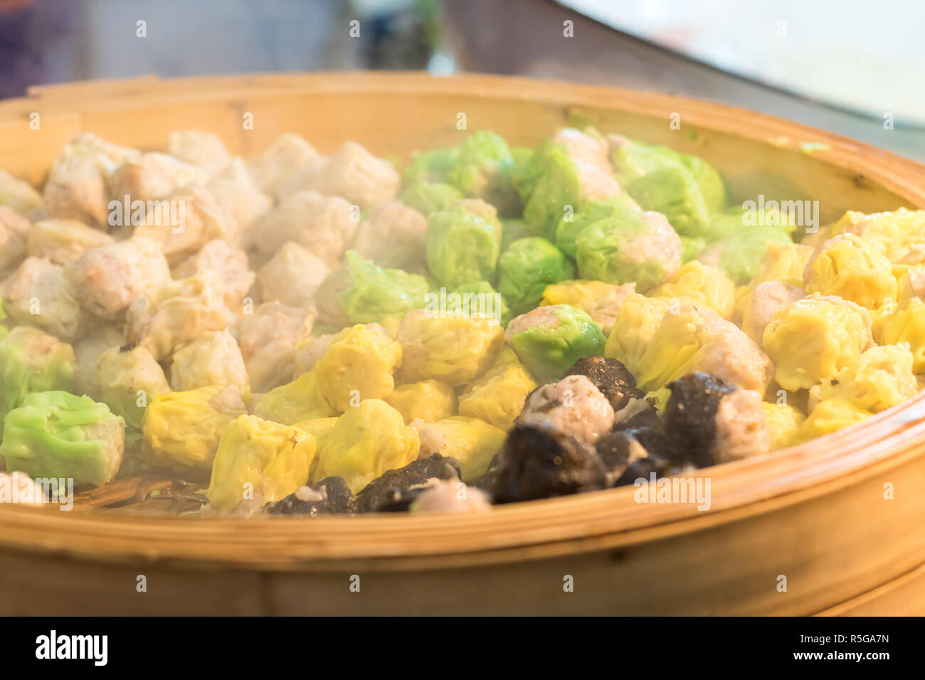 Chinese Steamed Dumpling in pot Stock Photo Alamy