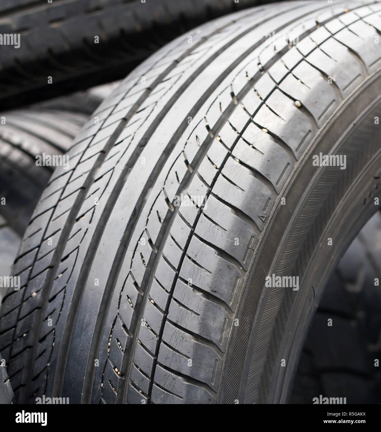 Wheel Worn Wear Rubber Tyre Junkyard Recycling Heap High Resolution
