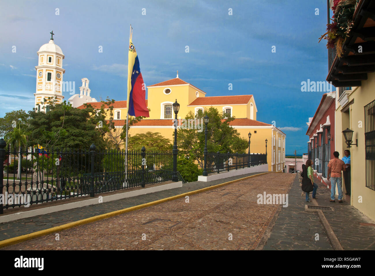 Venezuela, Ciudad Bolivar, Historical Center, Plaza Bolivar, Cathedral