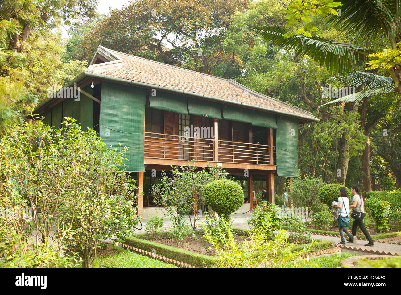 Ho Chi Minh's stilt house, Hanoi, Vietnam Stock Photo