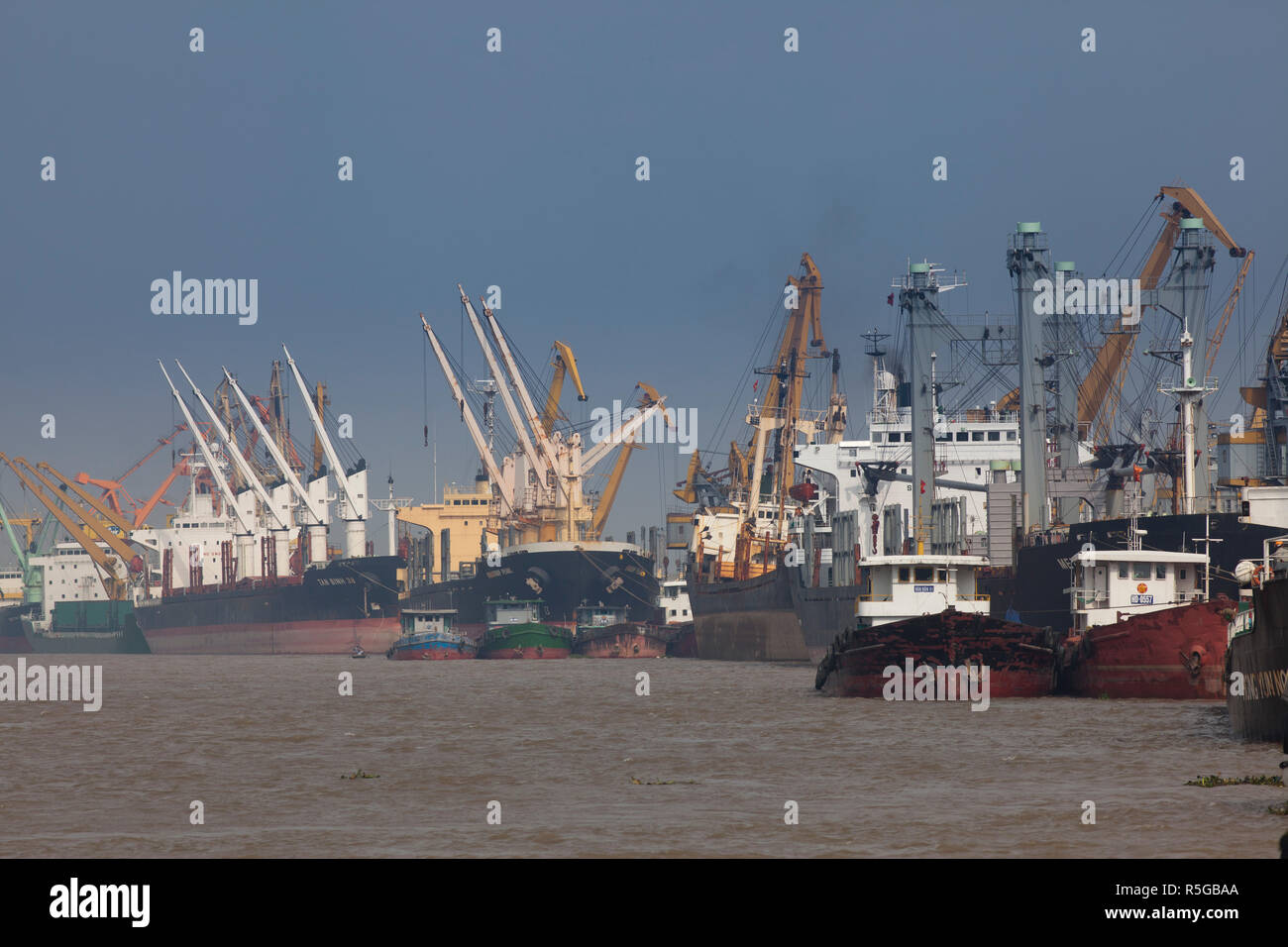 Port Of Haiphong Northern Vietnam Stock Photo Alamy