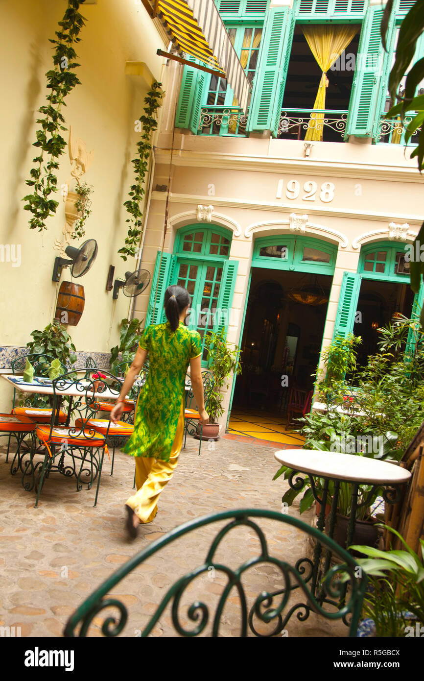 Green Tangerine restaurant, Old Quarter, Hanoi, Vietnam Stock Photo Alamy