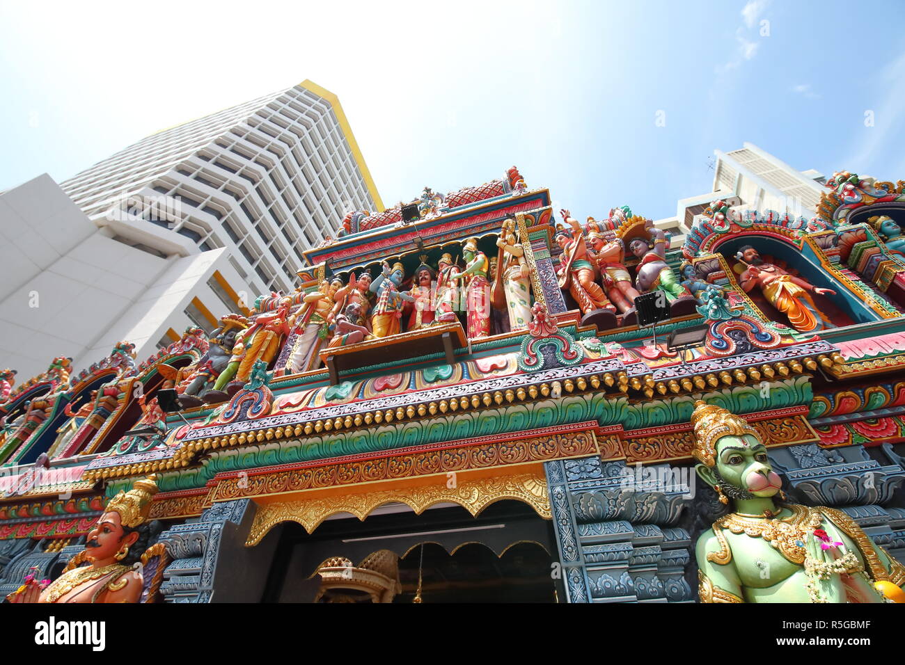 Sri Krishnan temple in Bugis Singapore Stock Photo Alamy
