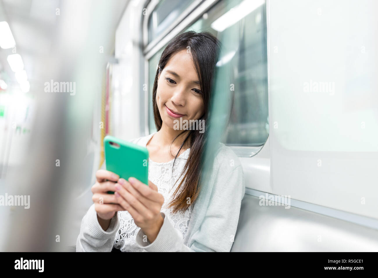 Wmata Using Phone Hong kong woman metro hi-res stock photography and images - Alamy