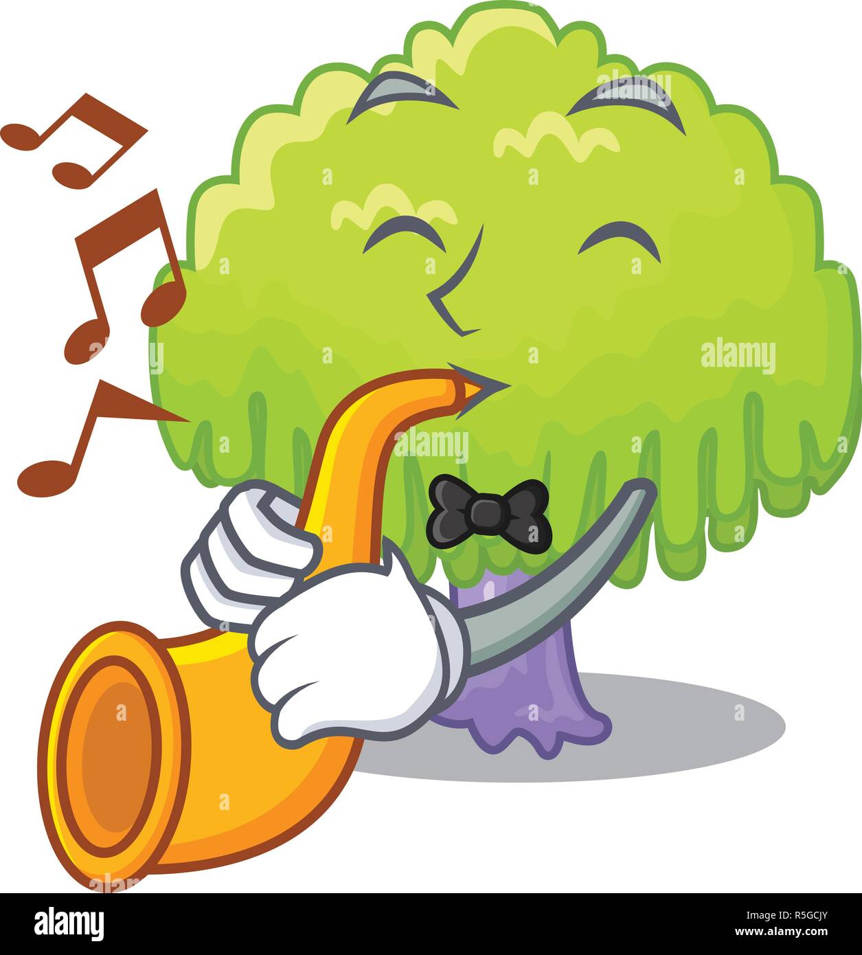 Big green willow Stock Vector Images - Alamy