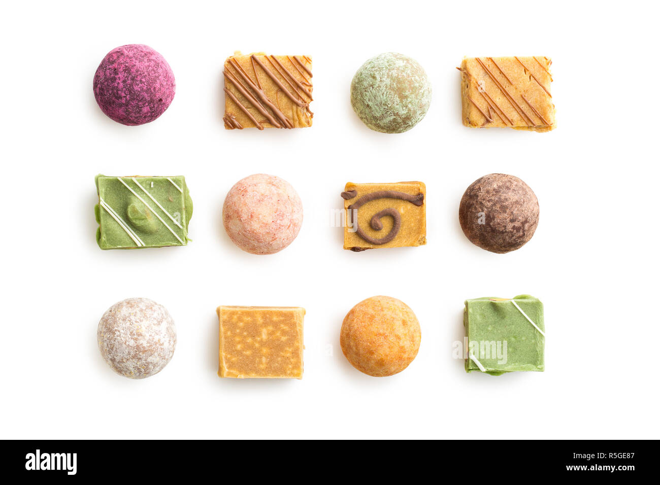 Overhead view various candies hi-res stock photography and images - Alamy