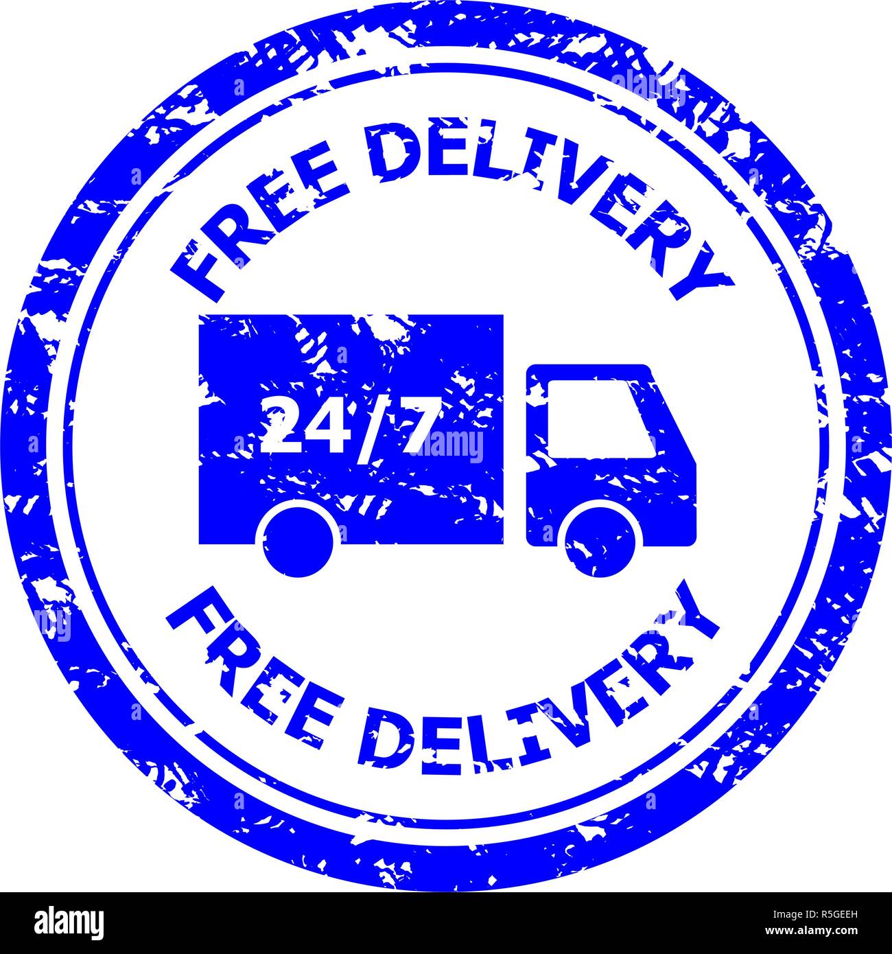 Free delivery rubber stamp for post office. Delivery 24 hours anytime