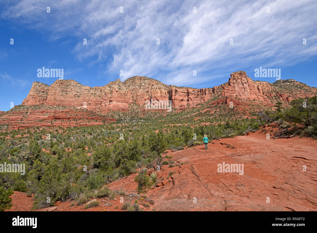 Red Rocks Europe Enjoying red rocks panorama hi-res stock photography and images - Alamy