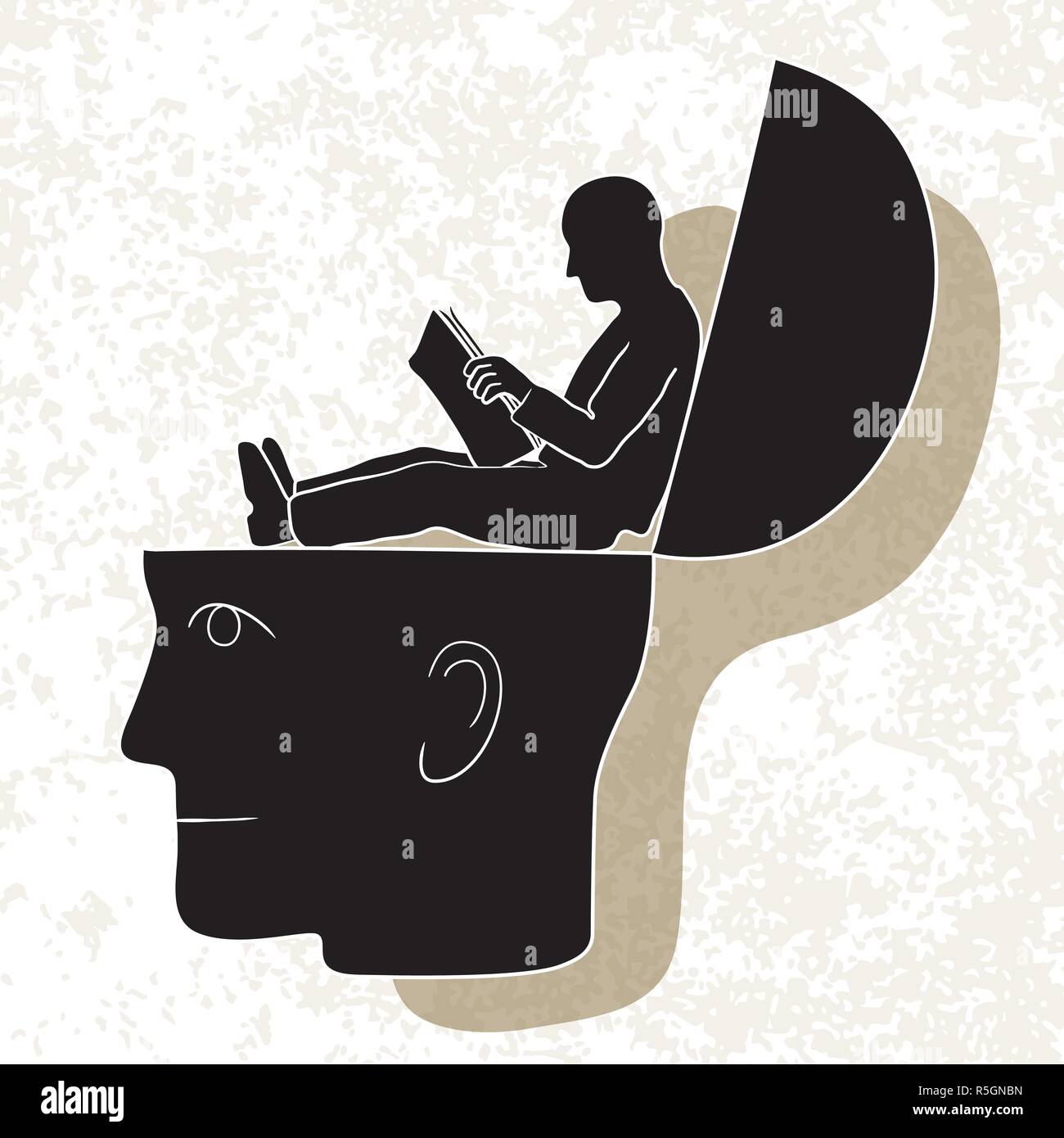 Symbolic Drawing Of Head And Knowledge With Culture Stock Vector Symbolic Drawing Of Head And Knowledge With Culture Stock Vector