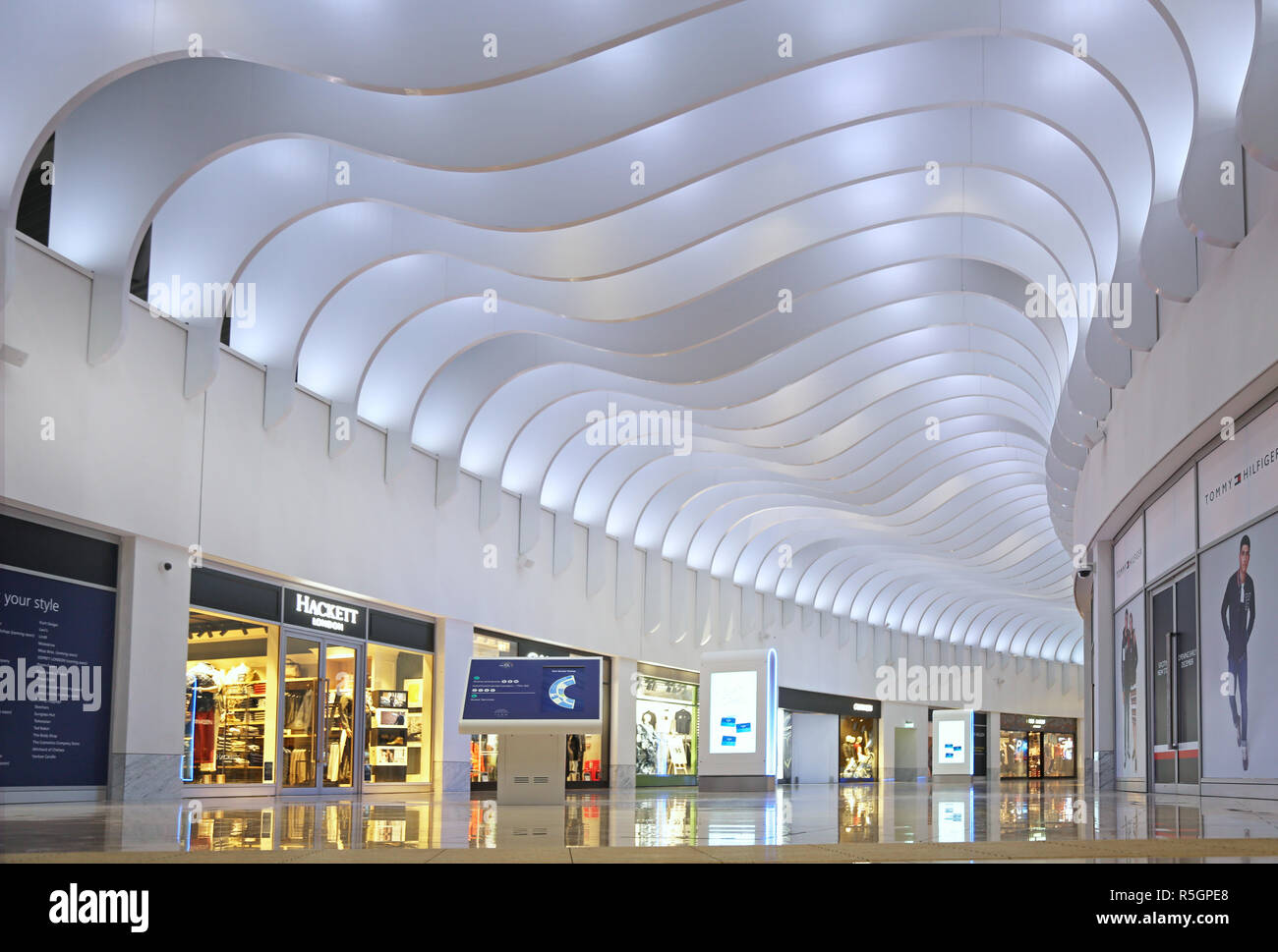 The Icon Outlet at the O2, London. A new designer shopping mall opened Autumn 2018. Developed by AEG and Crosstree Real Estate Partners. Stock Photo