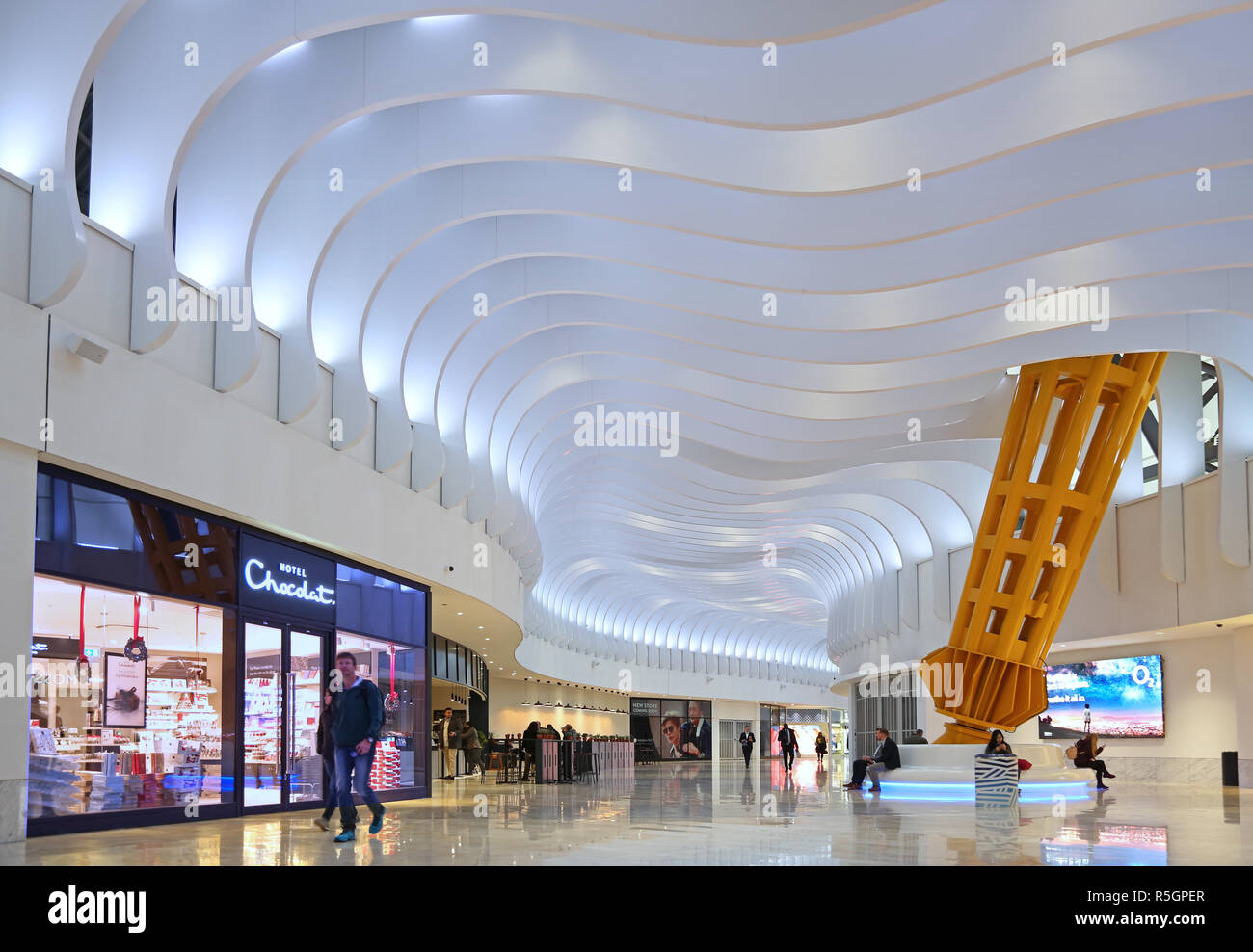 The Icon Outlet at the O2, London. A new designer shopping mall opened Autumn 2018. Developed by AEG and Crosstree Real Estate Partners. Stock Photo