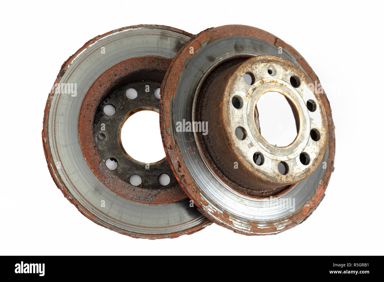 wear of brake discs Stock Photo Alamy