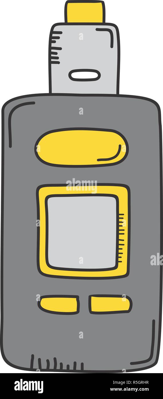 electric cigarette vapor theme vector art Stock Vector