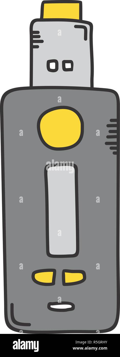 electric cigarette vapor theme vector art Stock Vector