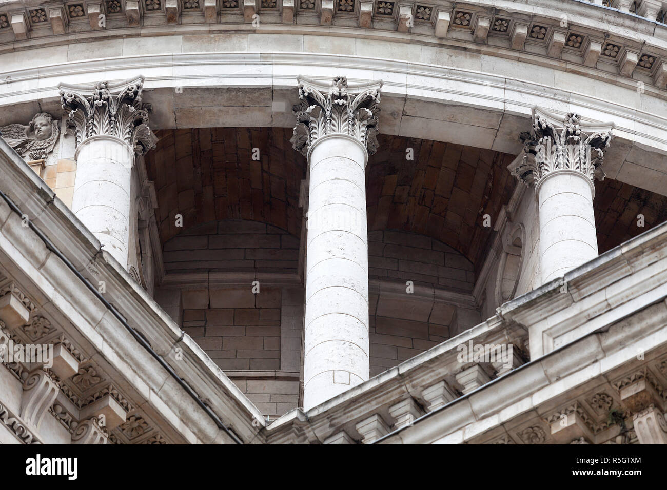 18th century St Paul Cathedral, London, United Kingdom. Stock Photo