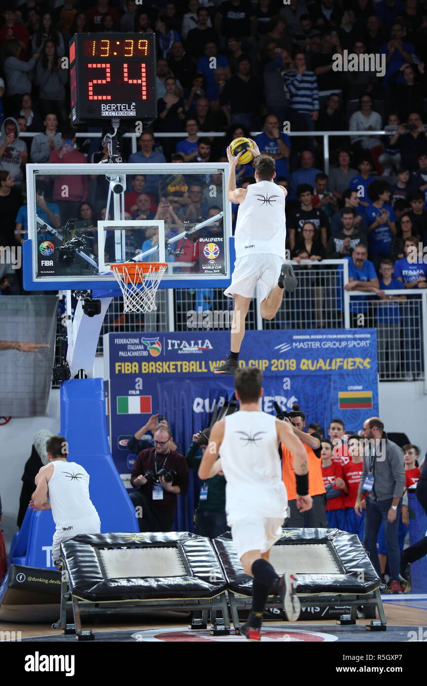 The Dunking Devils during the half-time break of Italia v Lithuania, FIBA  Basketball World Cup 2019 European Qualifiers, Group J, Game Day 09 Stock  Photo - Alamy