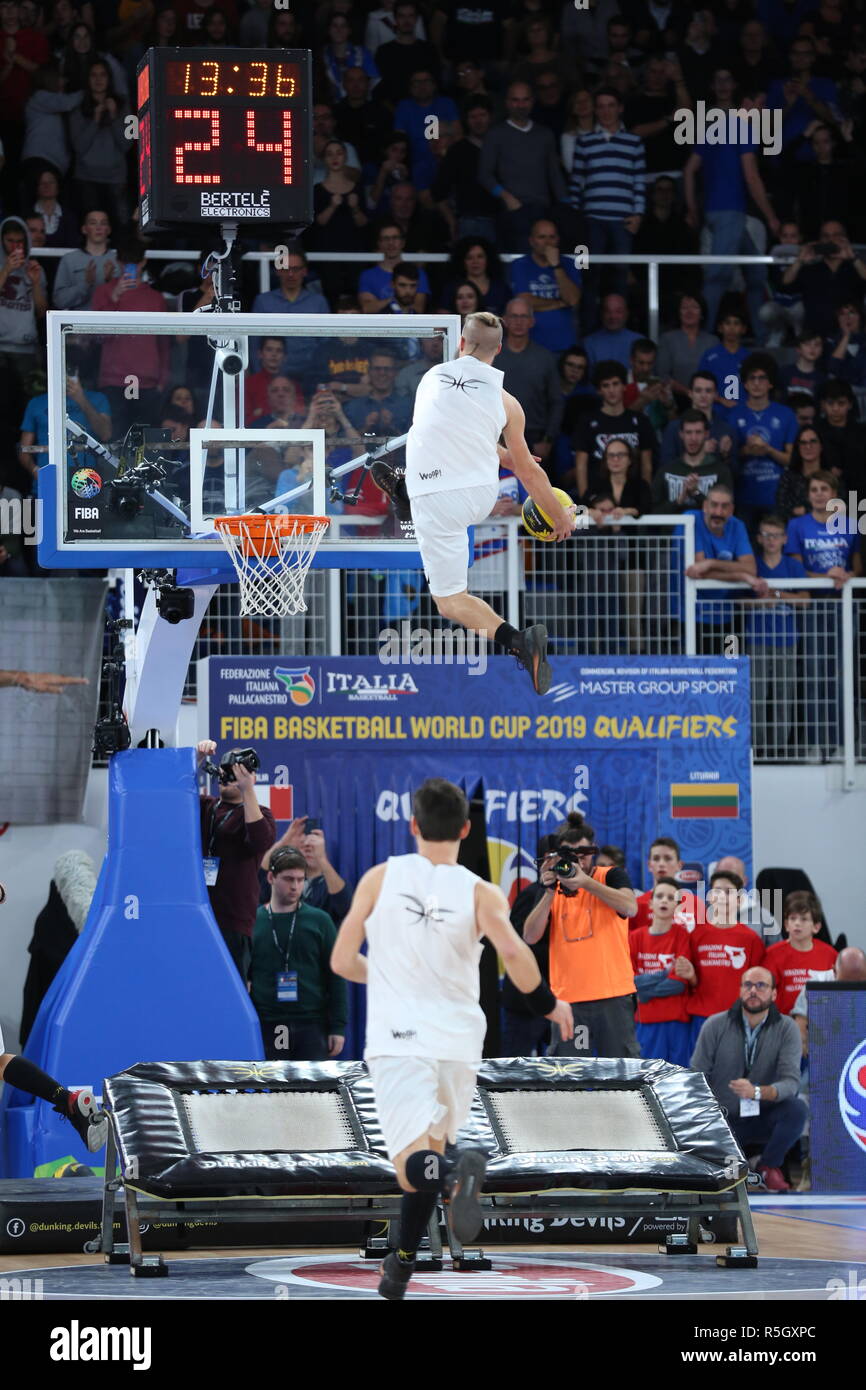 The Dunking Devils during the half-time break of Italia v Lithuania, FIBA  Basketball World Cup 2019 European Qualifiers, Group J, Game Day 09 Stock  Photo - Alamy
