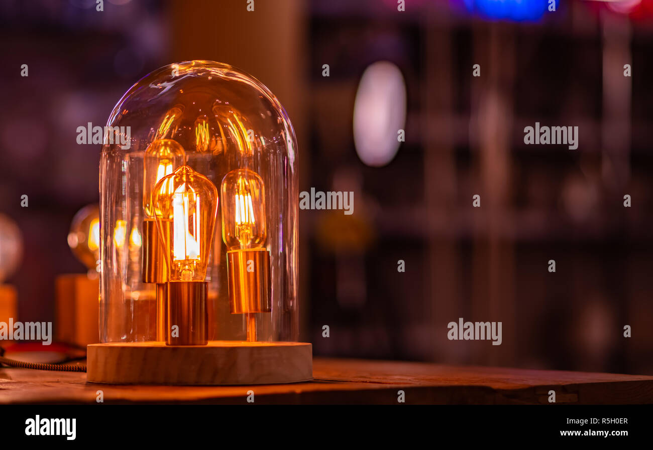 light decoration are always attractive for a cozy interior Stock Photo