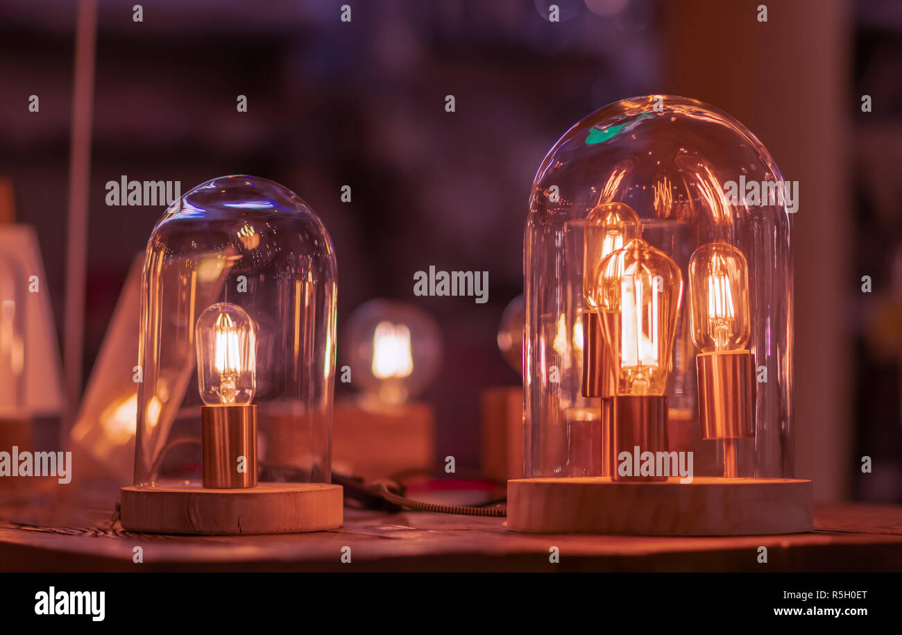 light decoration are always attractive for a cozy interior Stock Photo