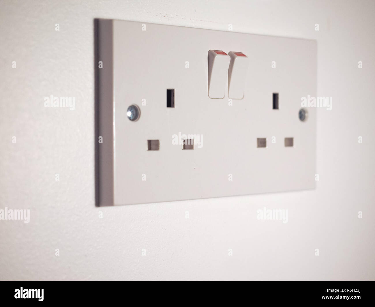 UK electric socket Stock Photo Alamy