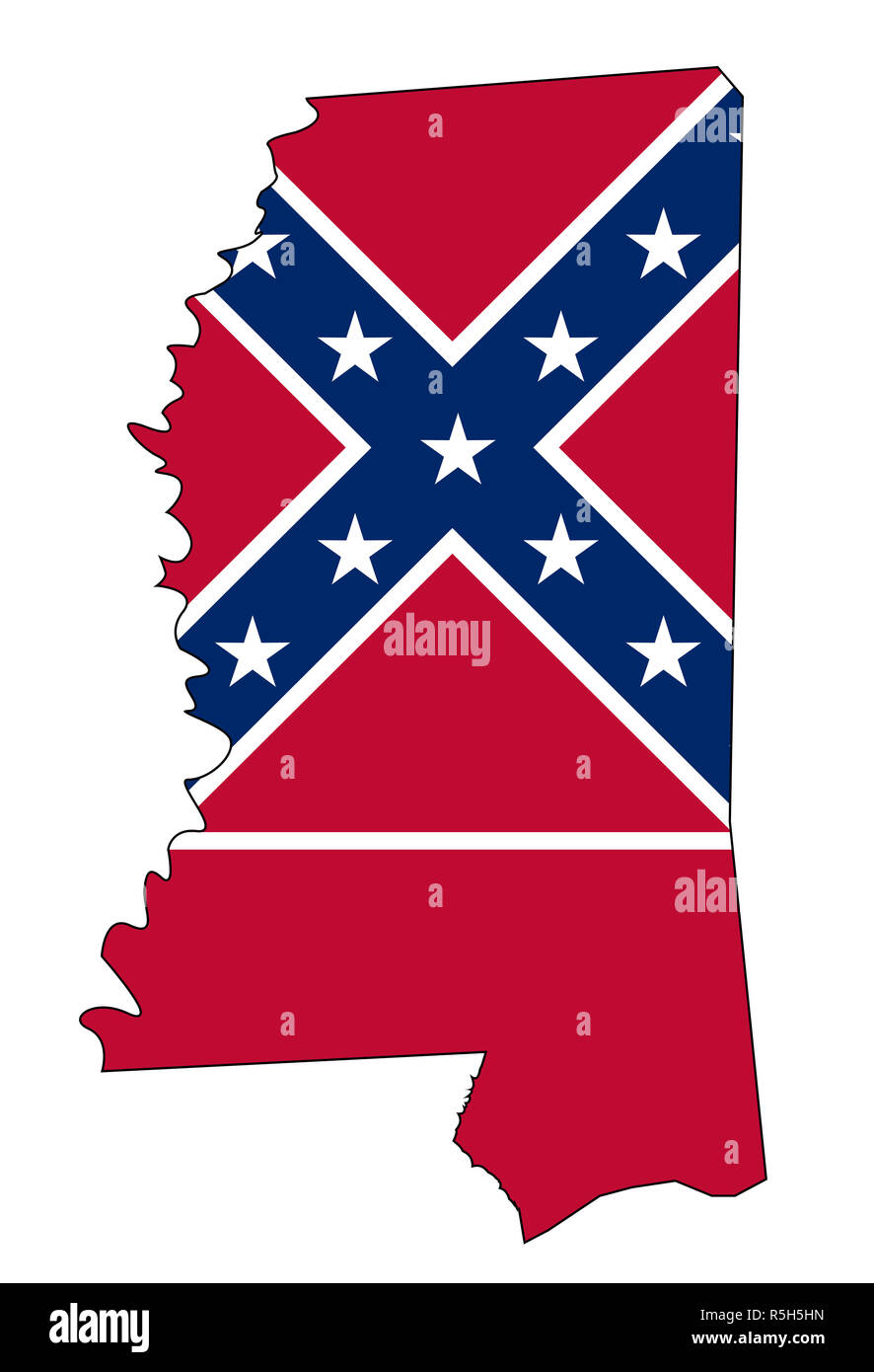 Mississippi State Map Outline