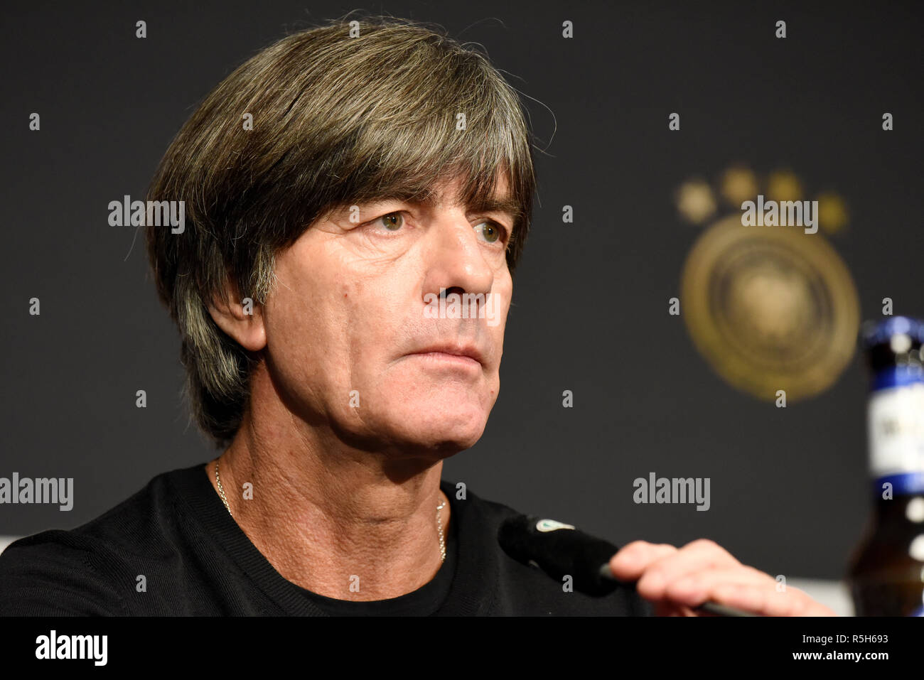 Leipzig, Germany - November 15, 2018. Germany national football team coach Joachim Low after international friendly Germany vs Russia in Leipzig. Stock Photo