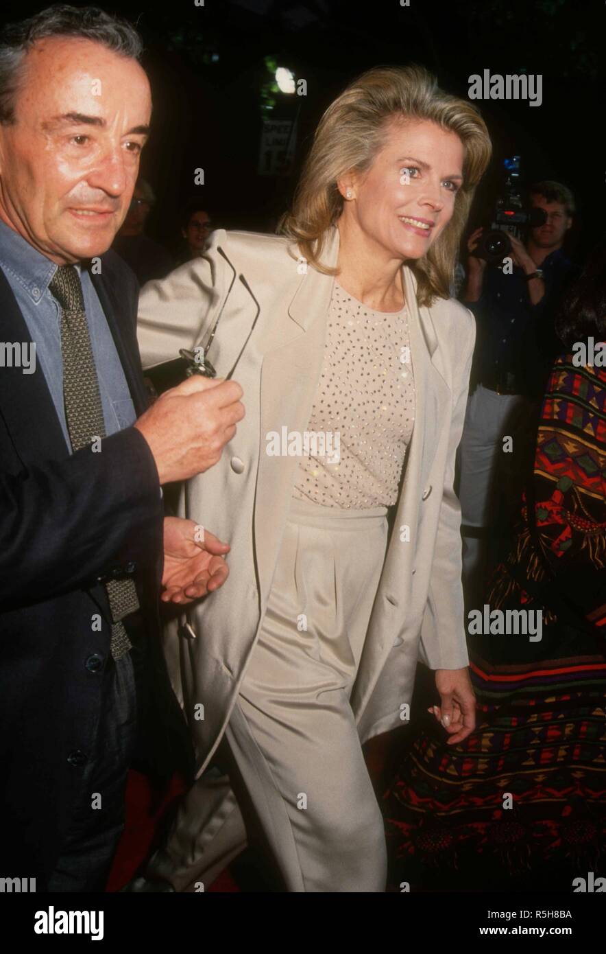 UNIVERSAL CITY, CA - MARCH 9: Director Louis Malle and wife actress Candice Bergen attend the 19th Annual People's Choice Awards on March 9, 1993 at Unversal Studios in Universal City, California. Photo by Barry King/Alamy Stock Photo Stock Photo
