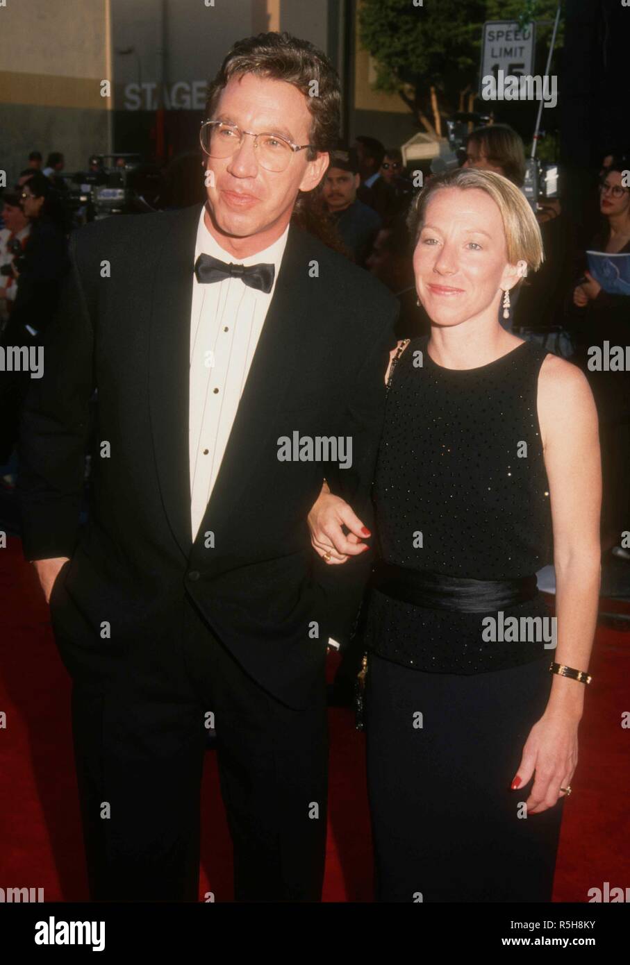 UNIVERSAL CITY, CA - MARCH 9: Actor Tim Allen and Laura Deibel attend the 19th Annual People's Choice Awards on March 9, 1993 at Unversal Studios in Universal City, California. Photo by Barry King/Alamy Stock Photo Stock Photo