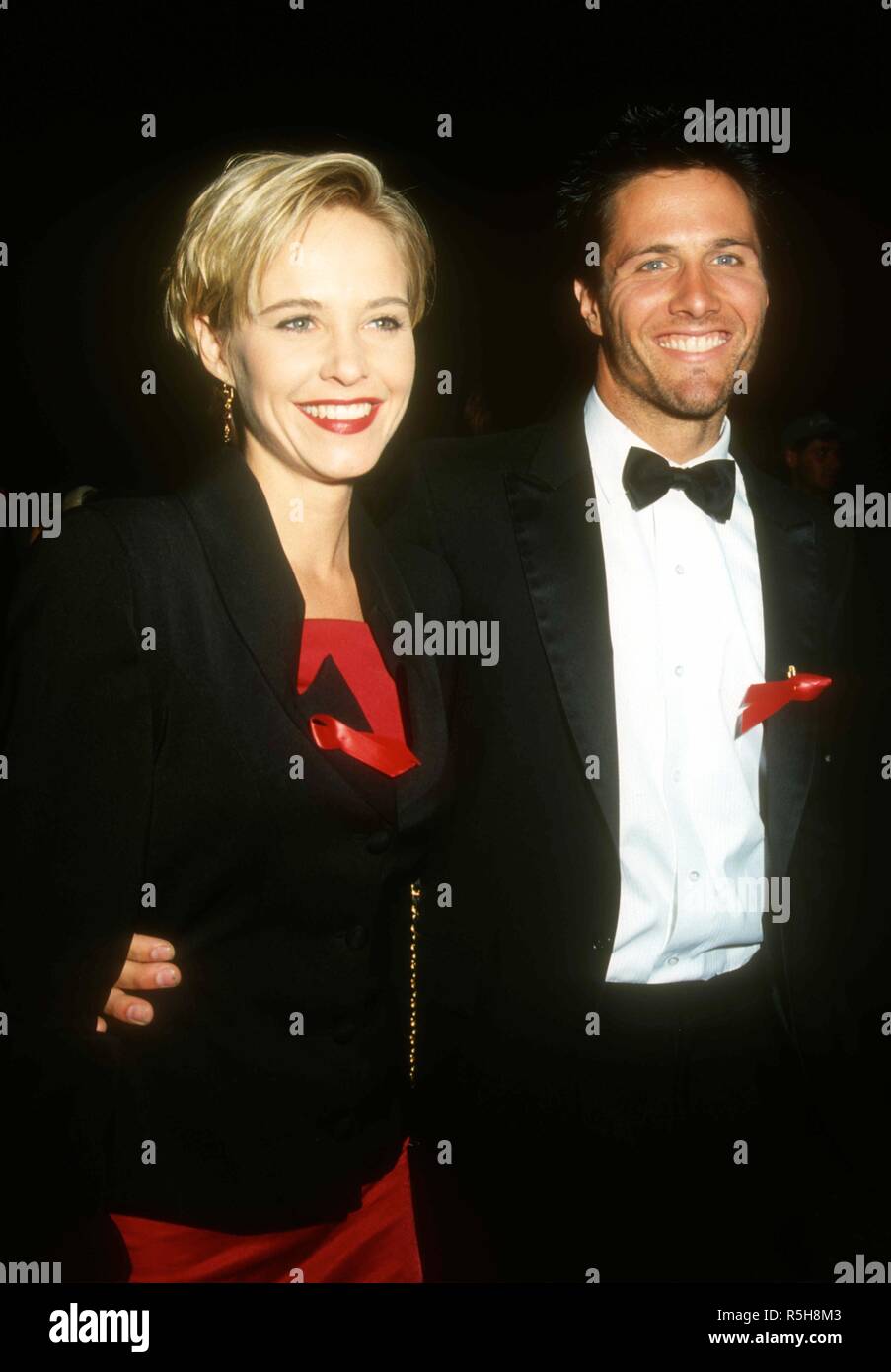 UNIVERSAL CITY, CA - MARCH 9: Actress Josie Bissett and actor Rob Estes  attend the 19th Annual People's Choice Awards on March 9, 1993 at Unversal  Studios in Universal City, California. Photo